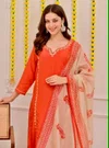 KF 2104 Kalaai Reyon Slub Kurti With Bottom Dupatta
